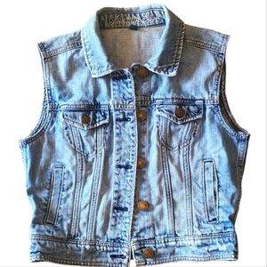 American Eagle Denim Vest Size S